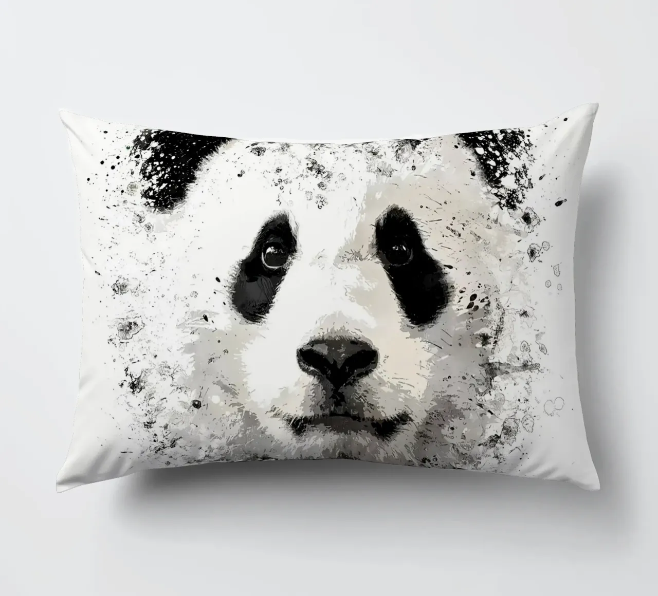 Panda con bambù verde cuscino da James M Coyle