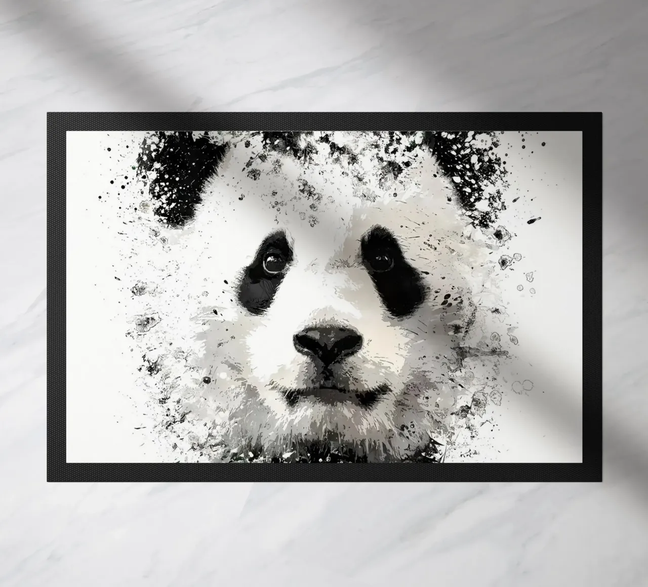 Panda con bambù verde zerbino da James M Coyle