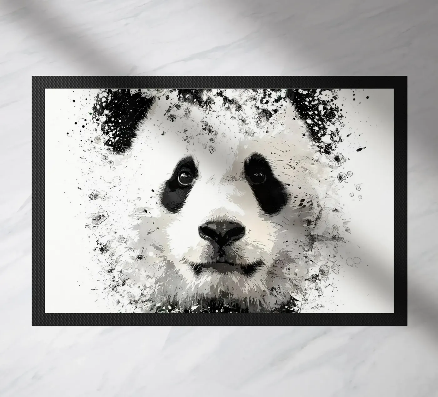 Panda with green bamboo zerbino da James M Coyle