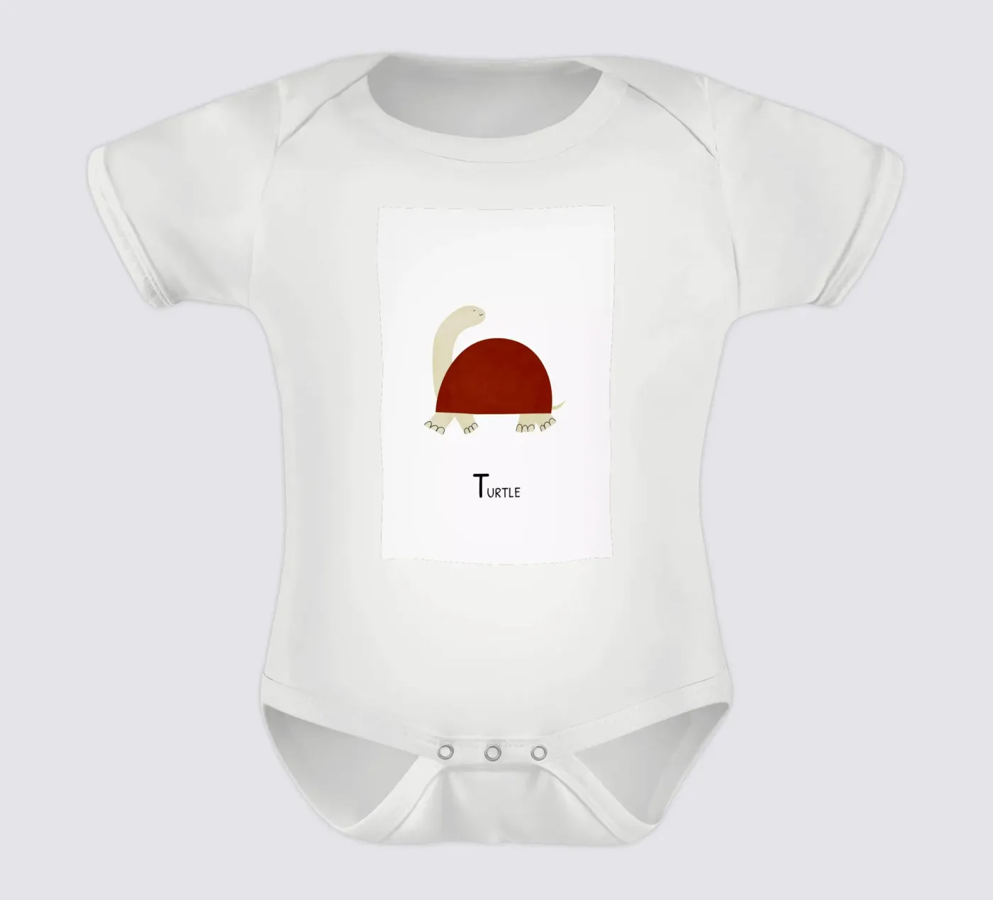 Turtle body neonato maniche corte da Little Flourishes