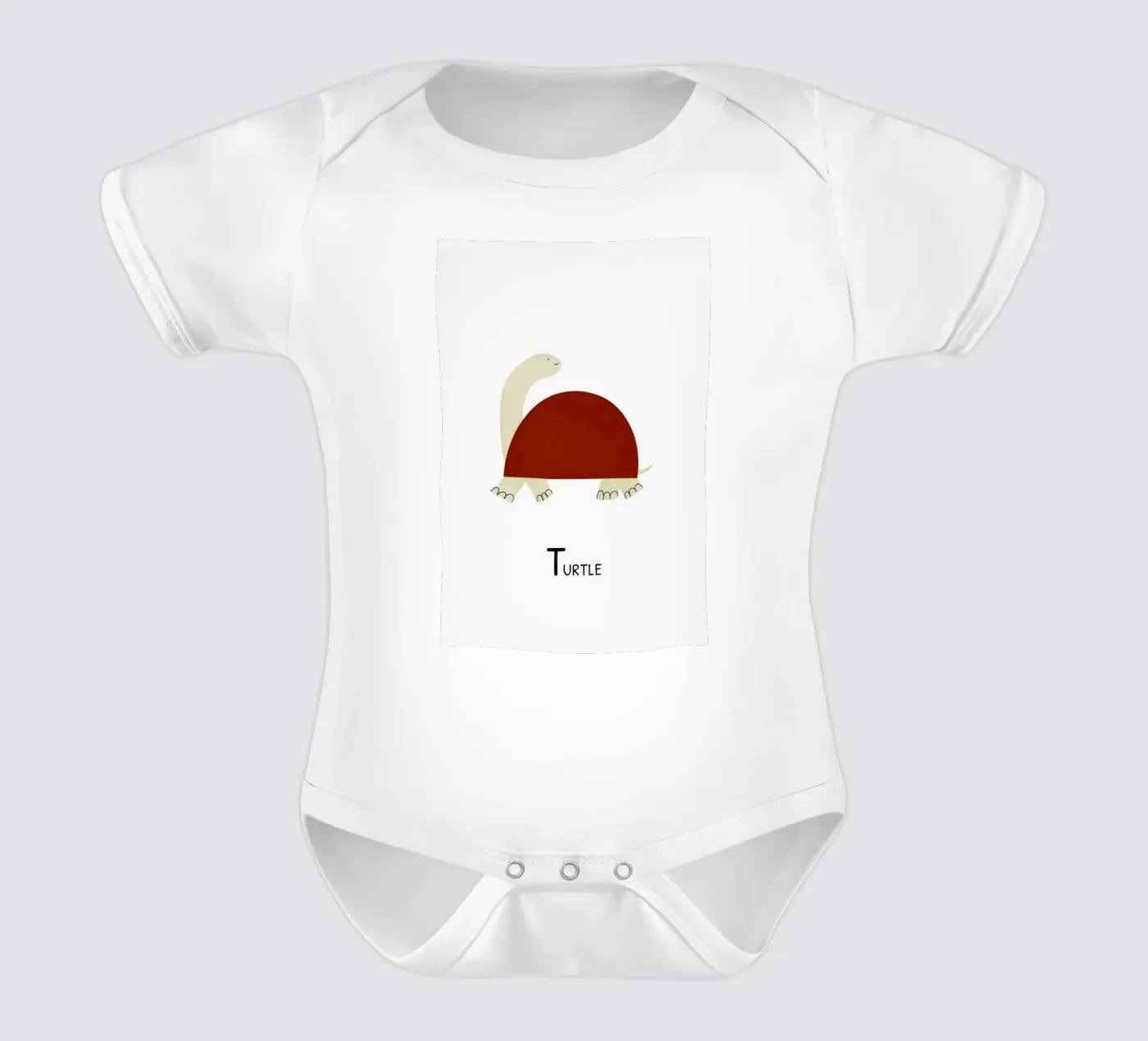 Turtle body neonato maniche corte da Little Flourishes