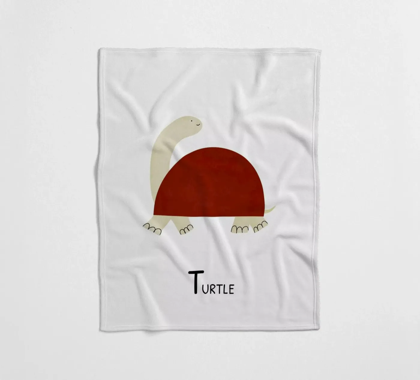 Turtle fleece blanket by Little Flourishes
