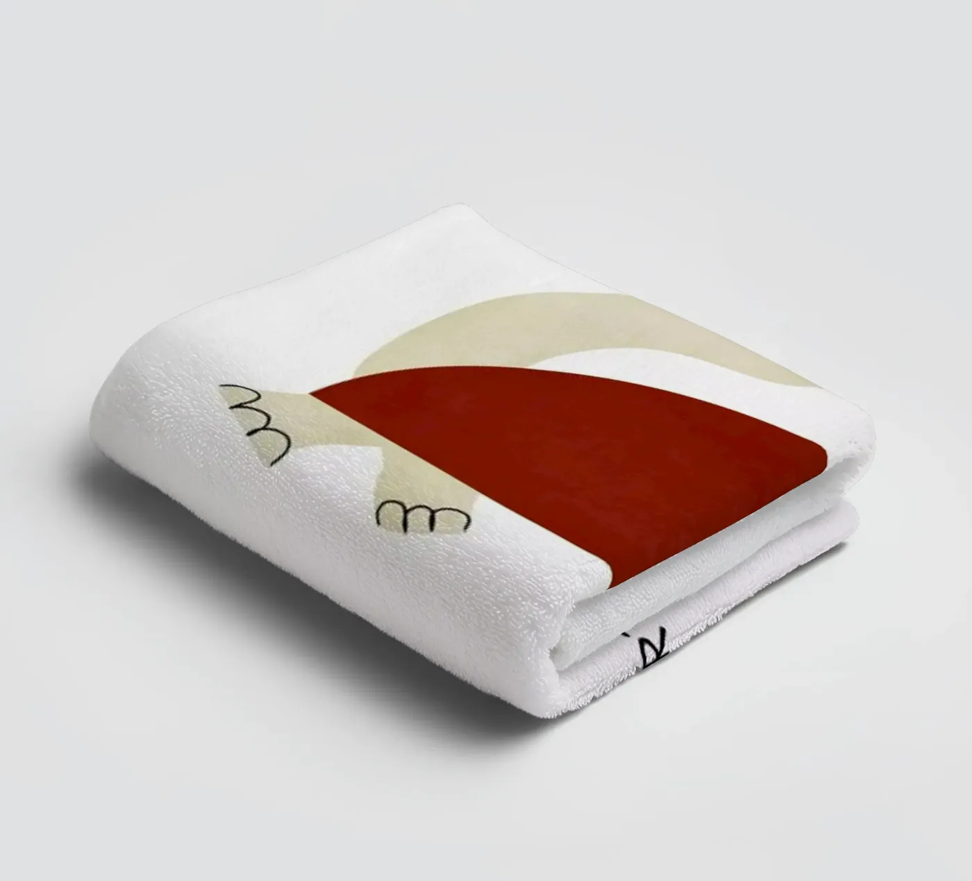 Turtle badhanddoek van Little Flourishes