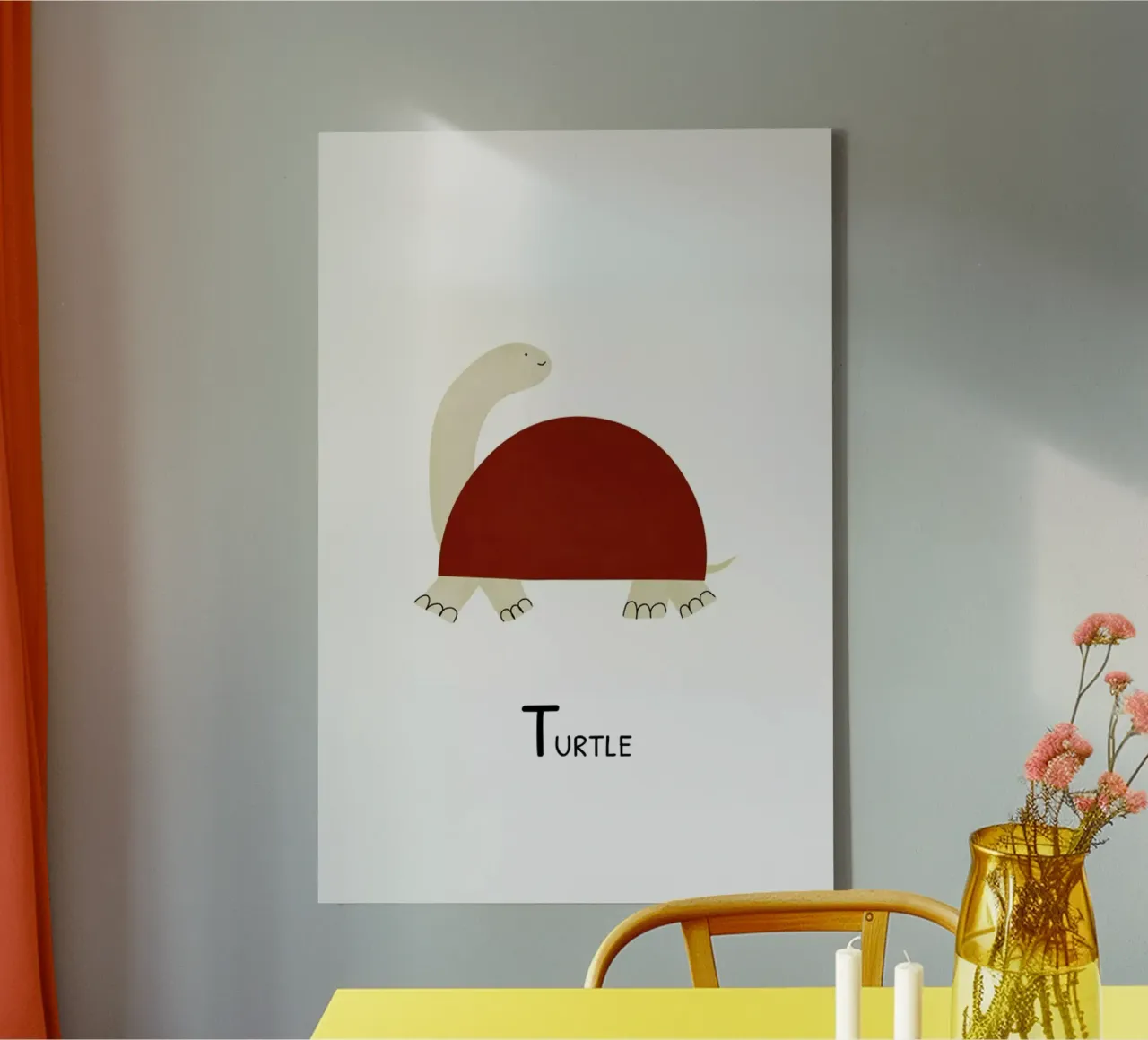 Turtle canvas by Little Flourishes