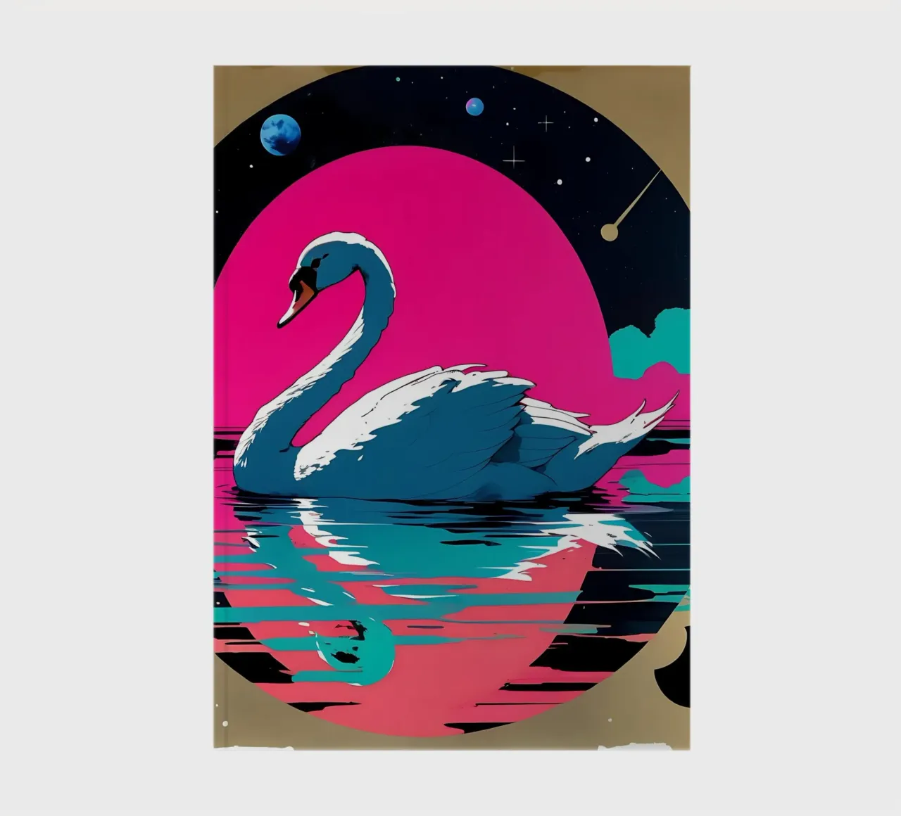 Swan_Style_D_1 notebook by Tierisch bunt by LK