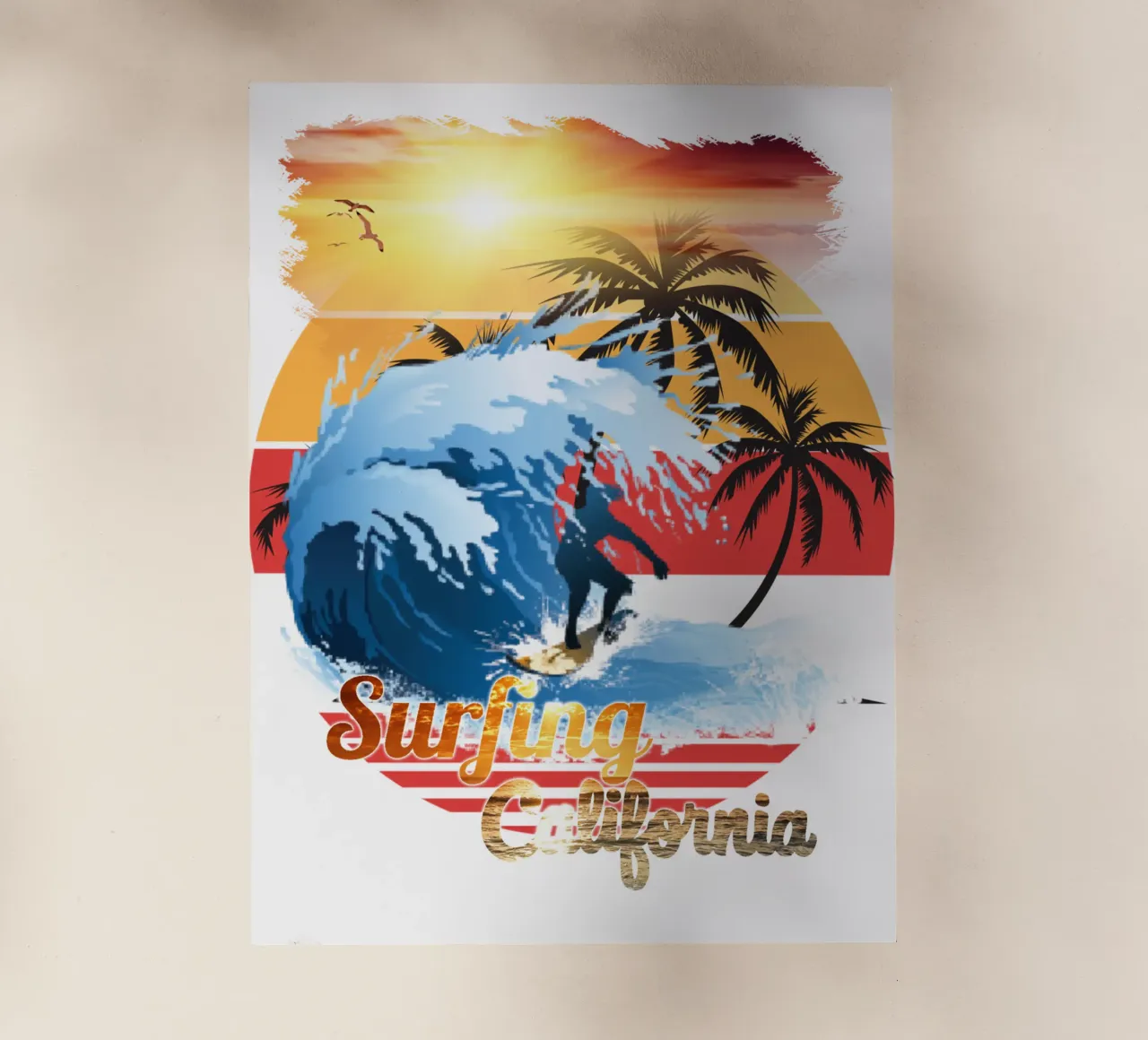 Surf Life Oval y - Summer Sun Vibes 2 backlit film by surfer28