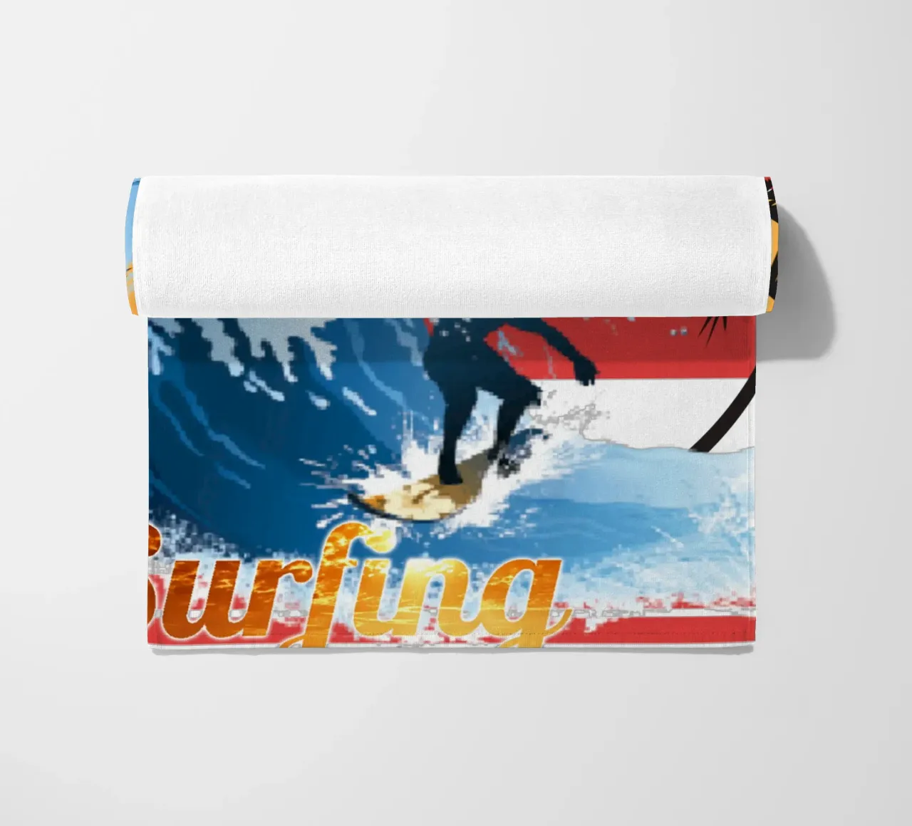 Surf Life Oval y - Summer Sun Vibes 2 beach towel by surfer28