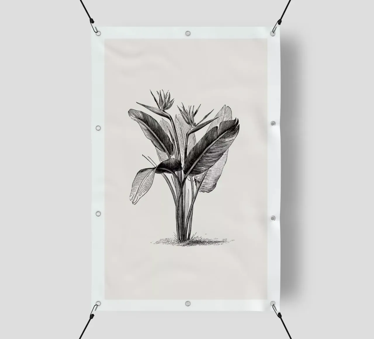 Crane Flower telo in pvc da Flora & Fauna