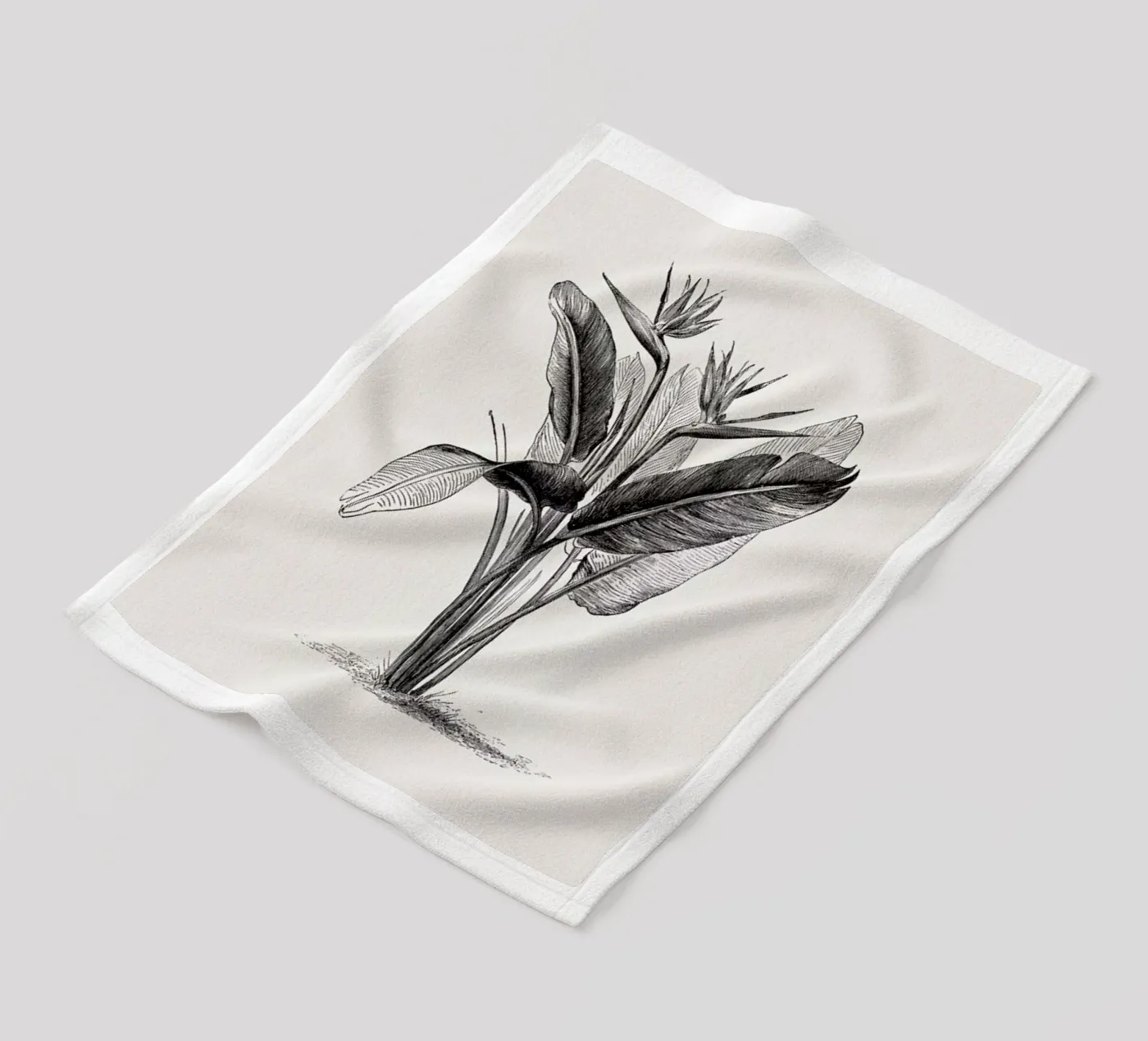 Crane Flower fleecedeken van Flora & Fauna
