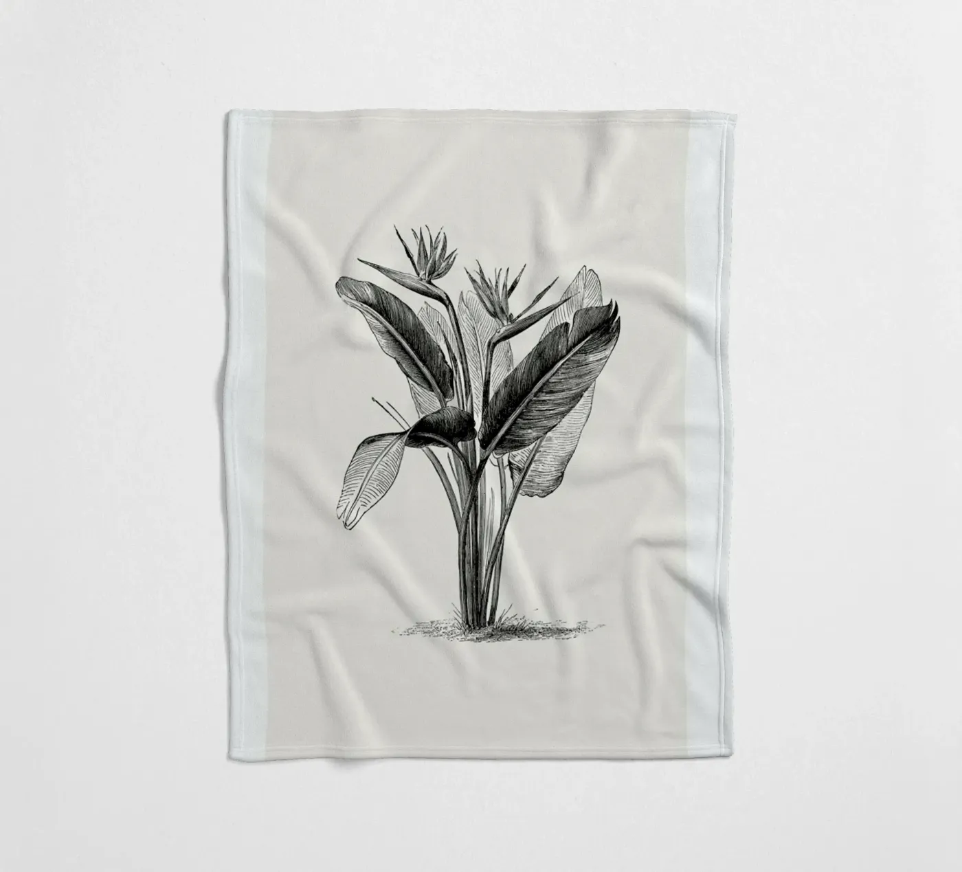 Crane Flower fleecedeken van Flora & Fauna