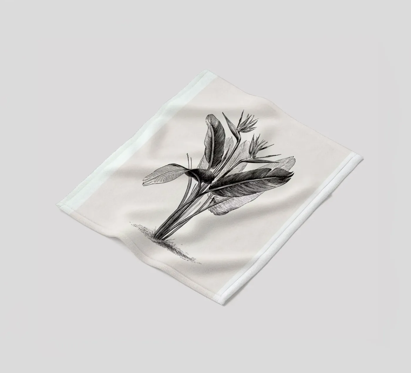 Crane Flower fleecedeken van Flora & Fauna