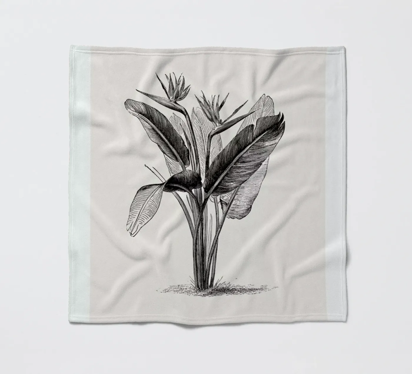 Crane Flower fleecedeken van Flora & Fauna