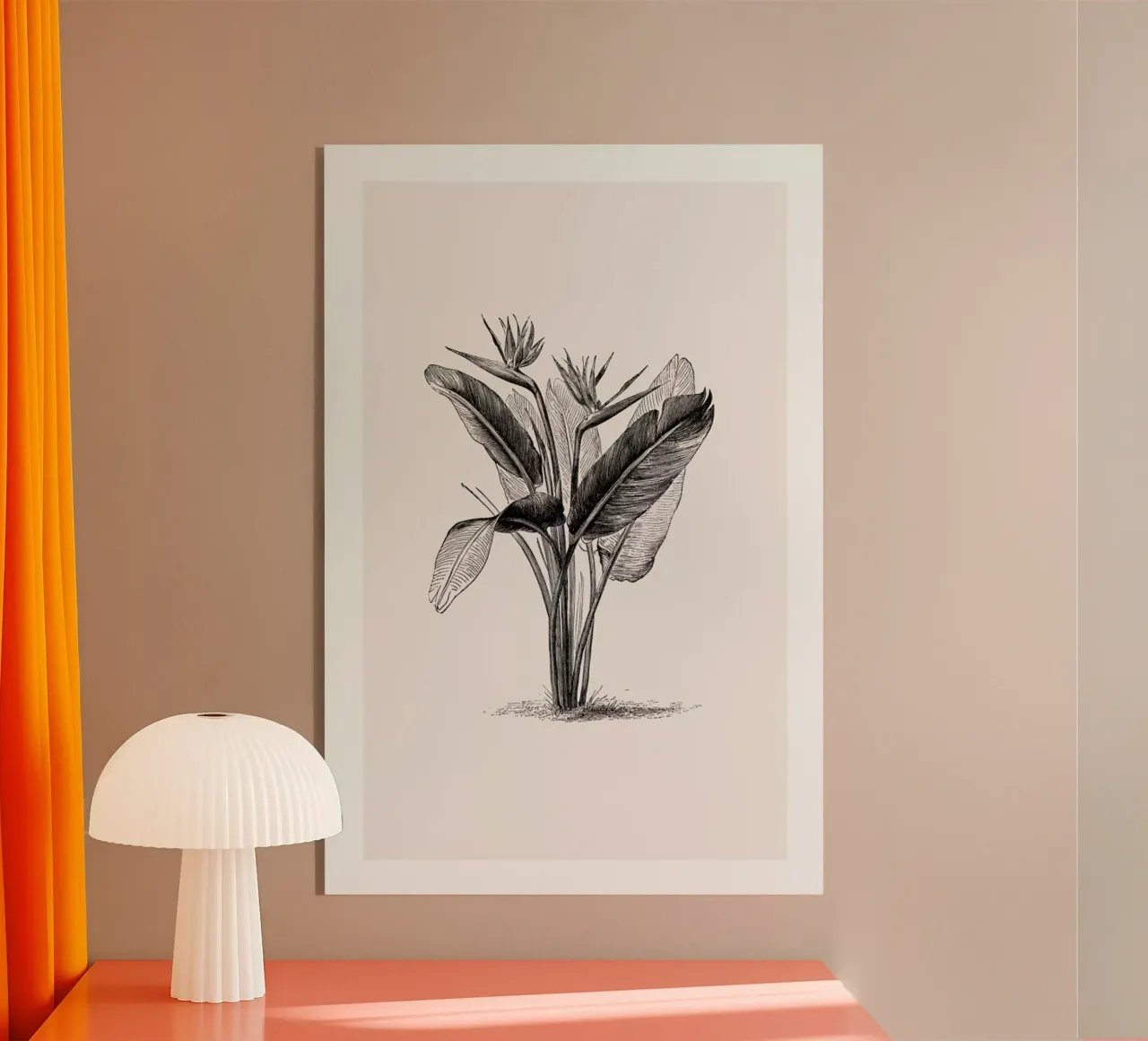 Crane Flower plexiglass da Flora & Fauna