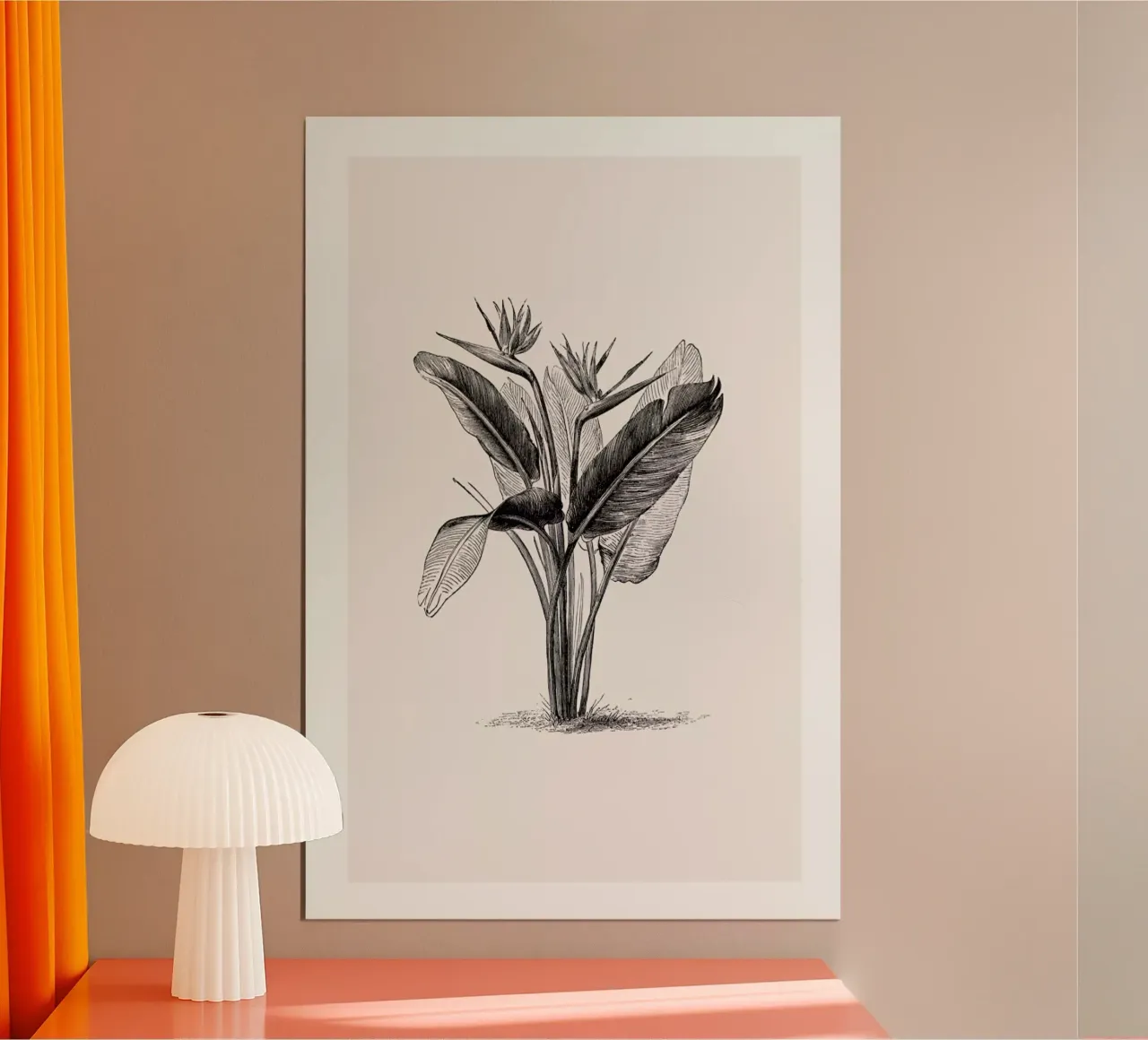 Crane Flower poster da Flora & Fauna