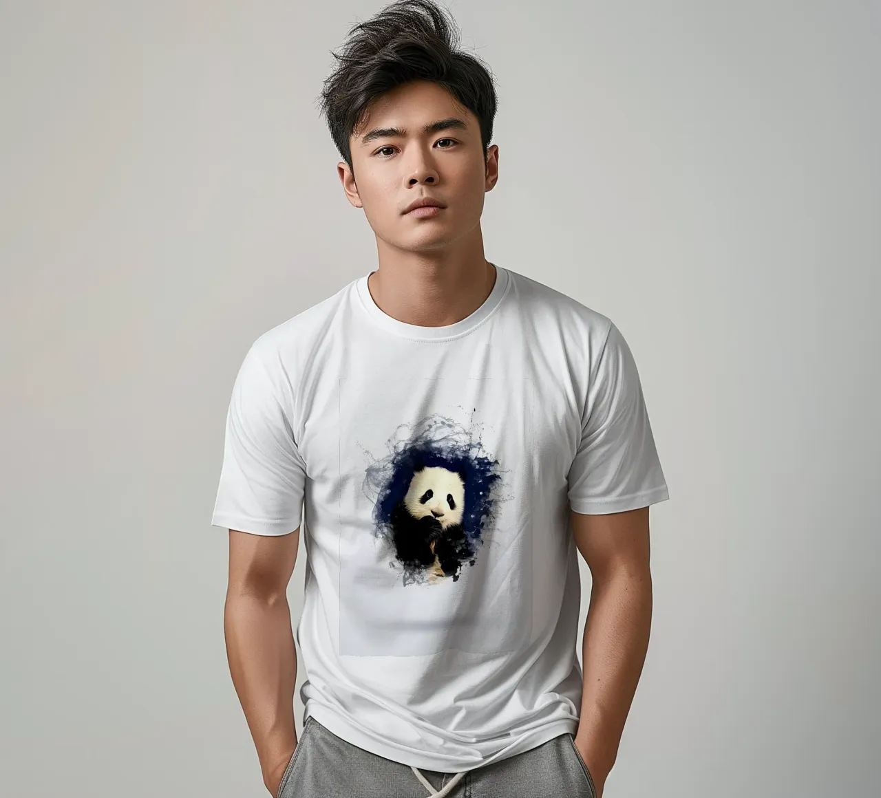 PANDA T-Shirt von James M Coyle