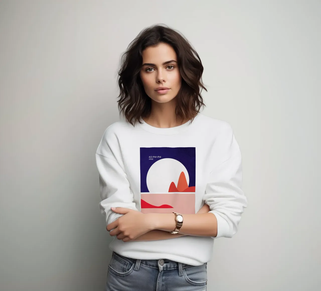 Ko Phi-Phi sweatshirt by The Cartography Collection