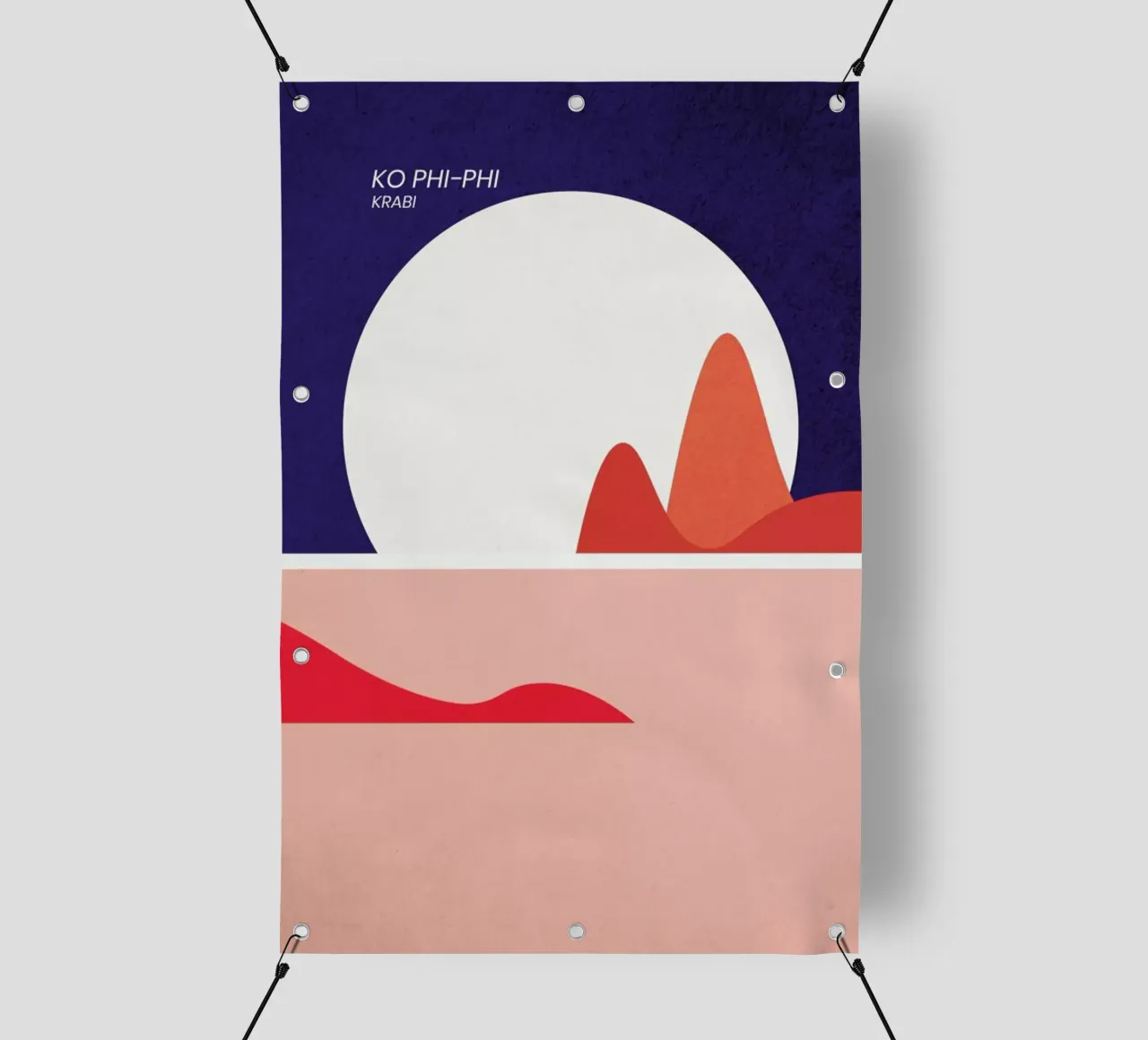 Ko Phi-Phi telo in pvc da The Cartography Collection