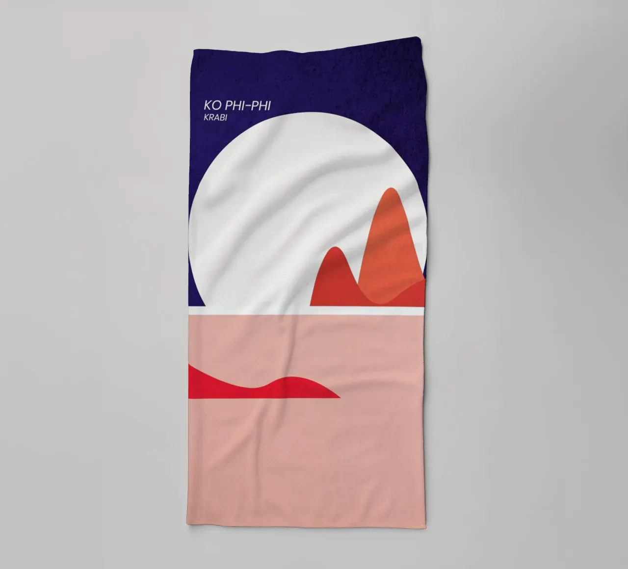 Ko Phi-Phi towel by The Cartography Collection