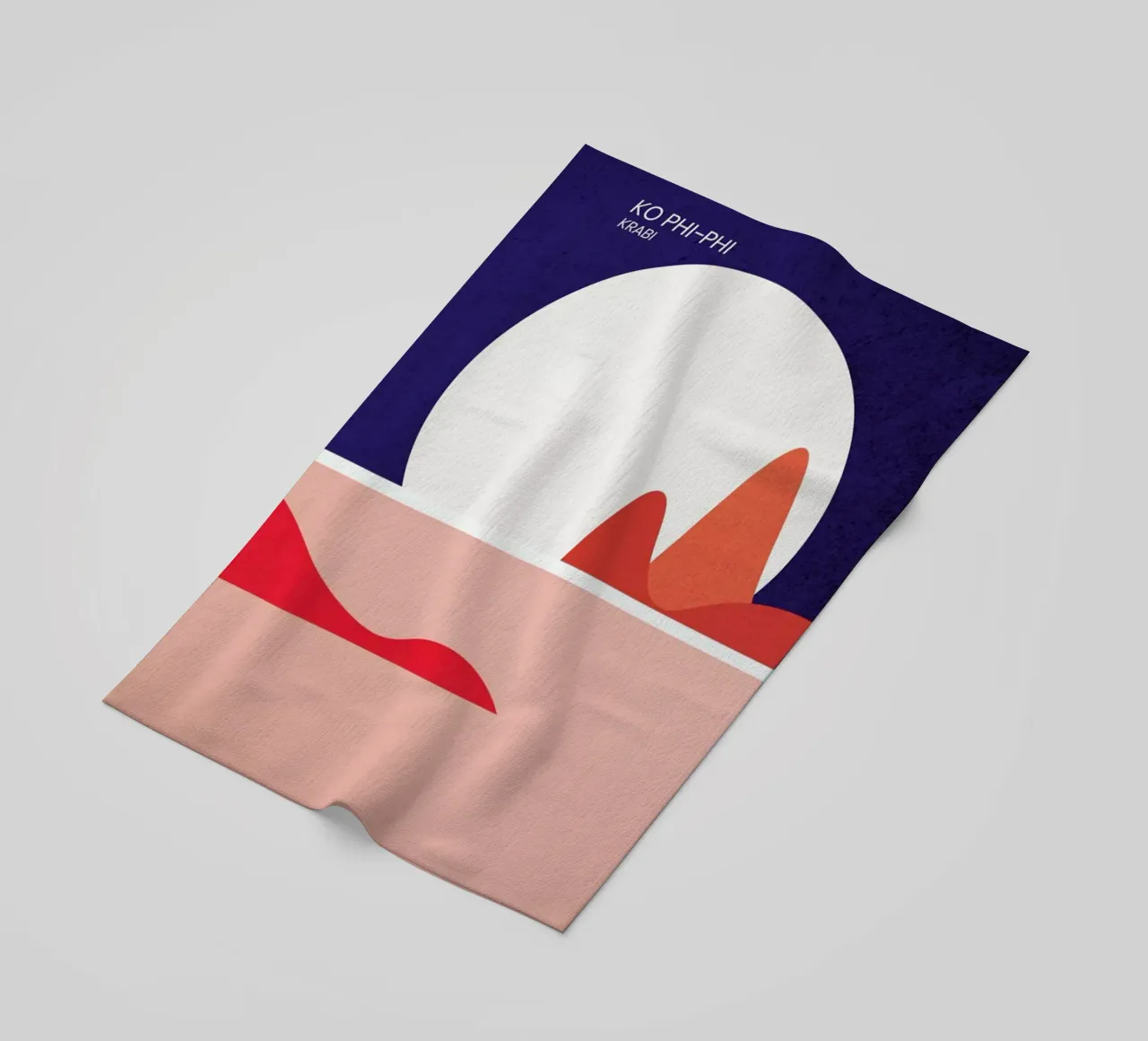 Ko Phi-Phi beach towel by The Cartography Collection