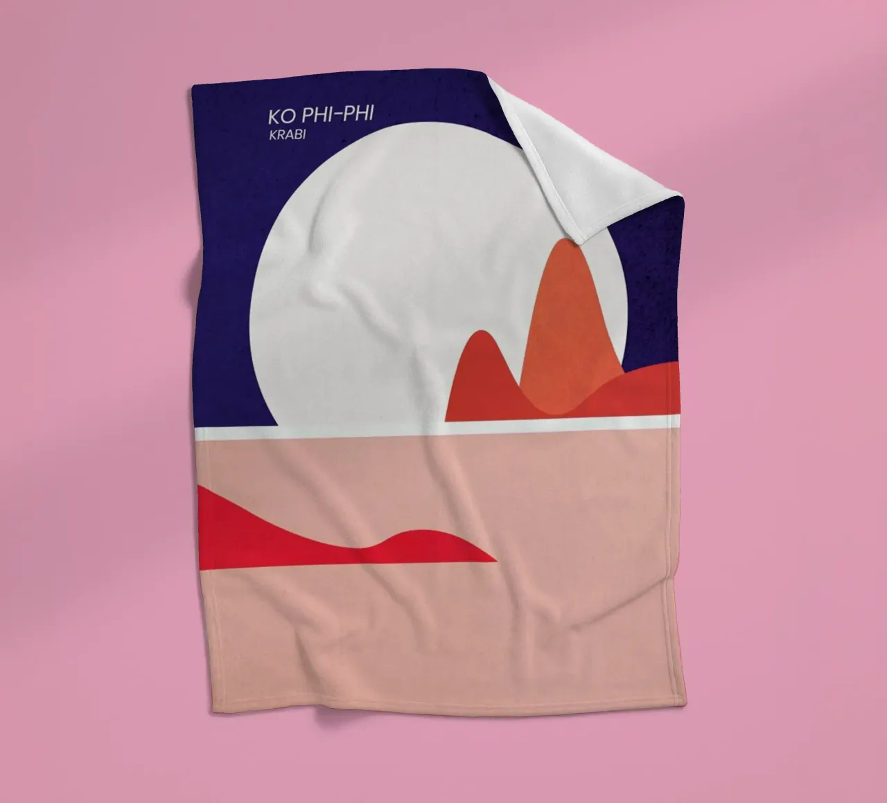 Ko Phi-Phi Fleecedecke von The Cartography Collection