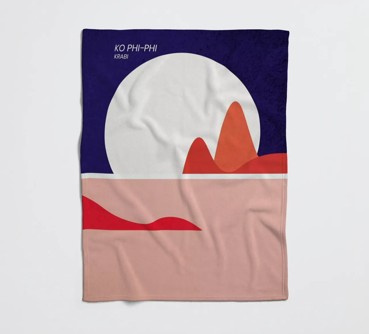 Ko Phi-Phi Fleecedecke von The Cartography Collection