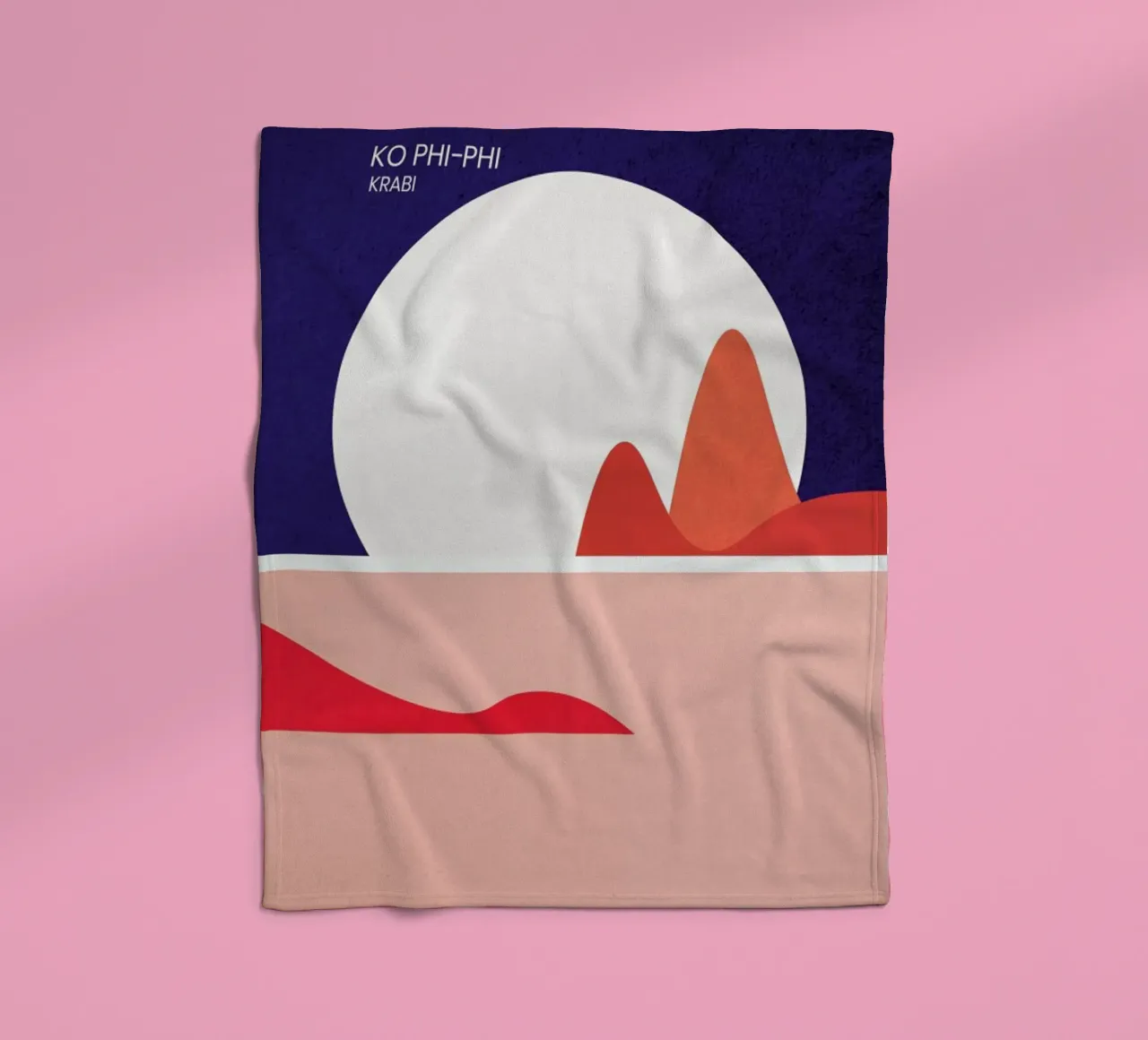 Ko Phi-Phi coperta in pile da The Cartography Collection