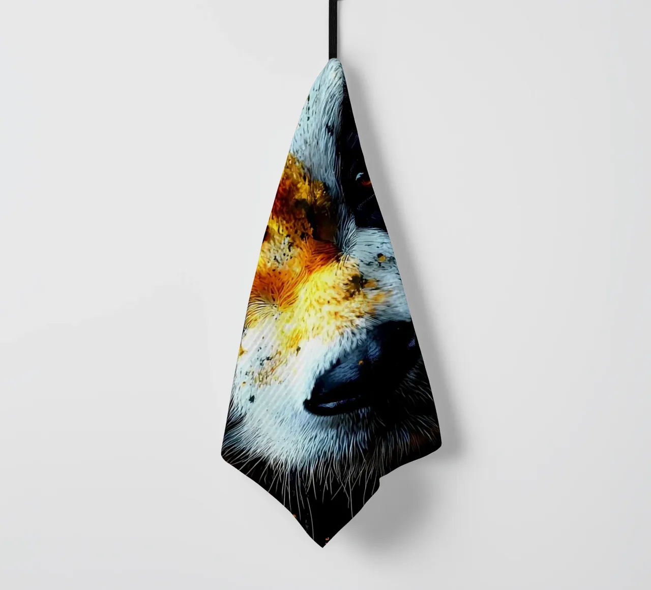 Portrait d'un panda ardent torchon de James M Coyle