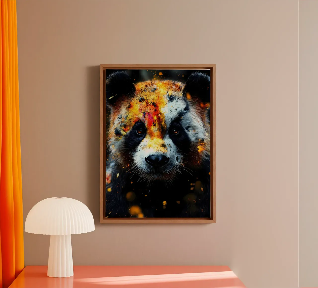 Portrait d'un panda ardent toile avec Caisse américaine de James M Coyle