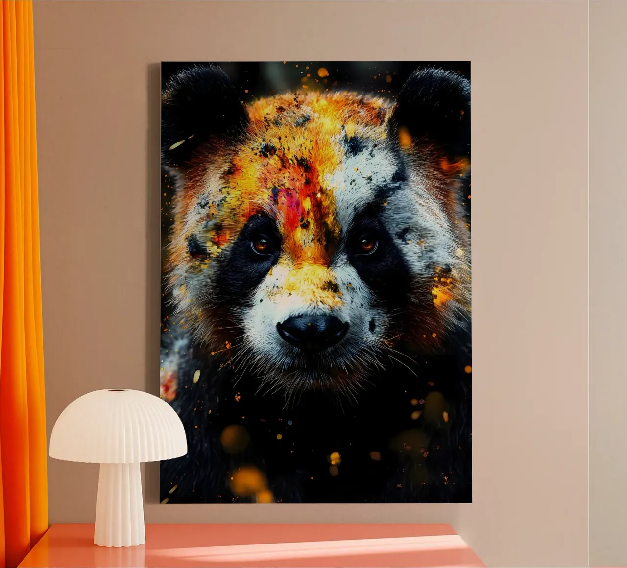 Portrait d'un panda ardent toile avec Caisse américaine de James M Coyle