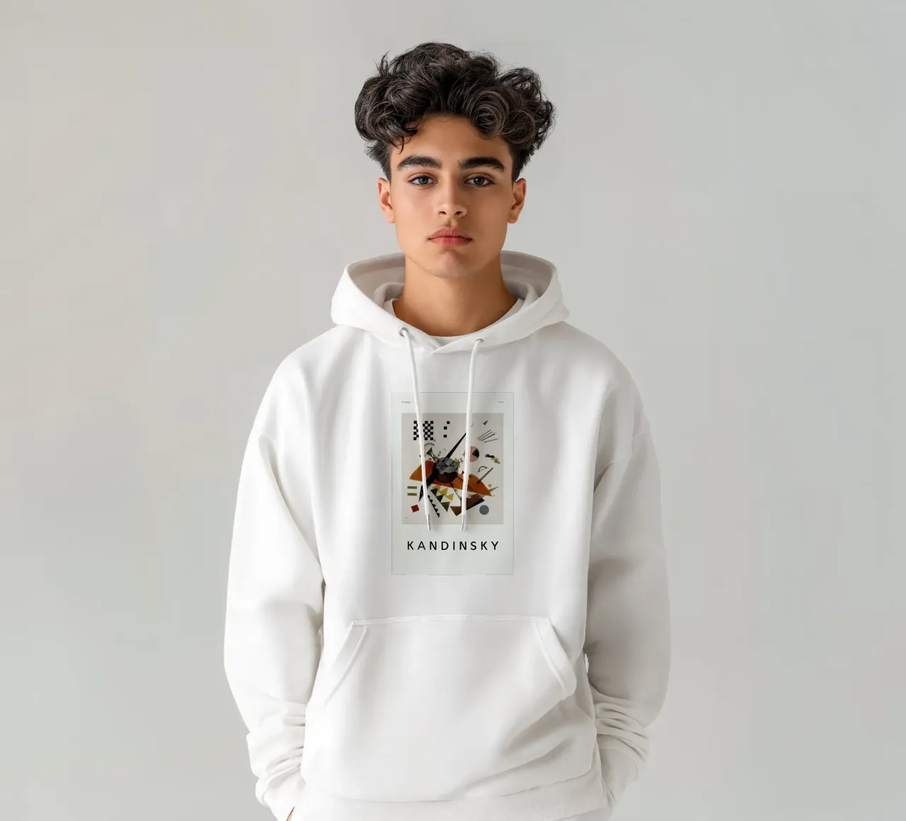 Kandinsky - Orange sudadera con capucha de ARTOTHEK