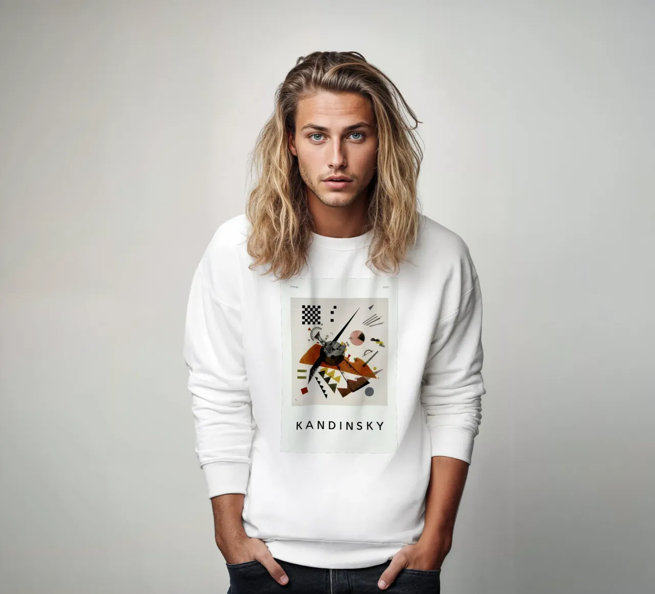 Kandinsky - Orange Sweatshirt von ARTOTHEK