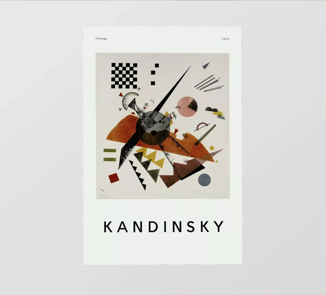 Kandinsky - Orange pellicola backlit da ARTOTHEK