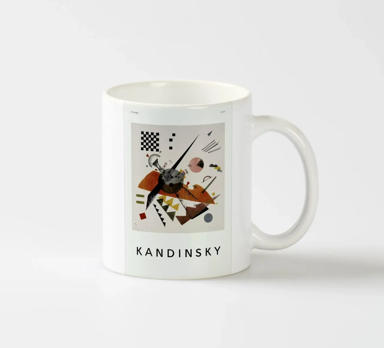 Kandinsky - Orange Keramik Tasse von ARTOTHEK