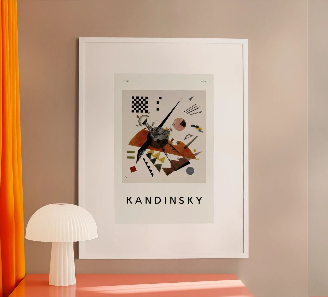 Kandinsky - Orange Poster von ARTOTHEK