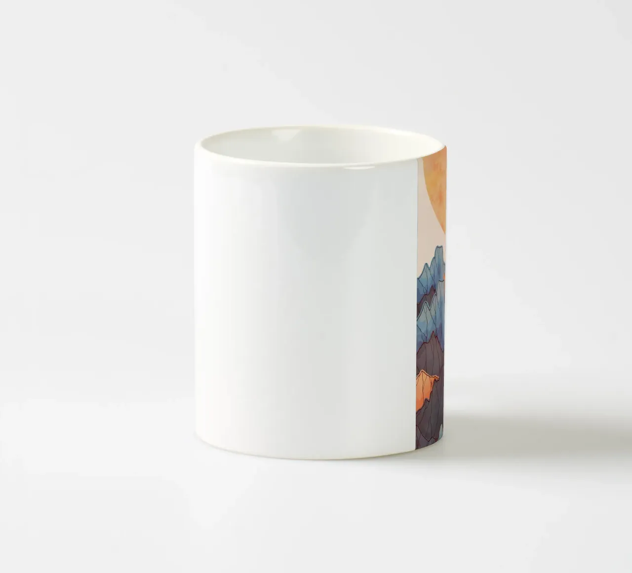 Fiume di montagna tazza in ceramica da Albert S Jacob