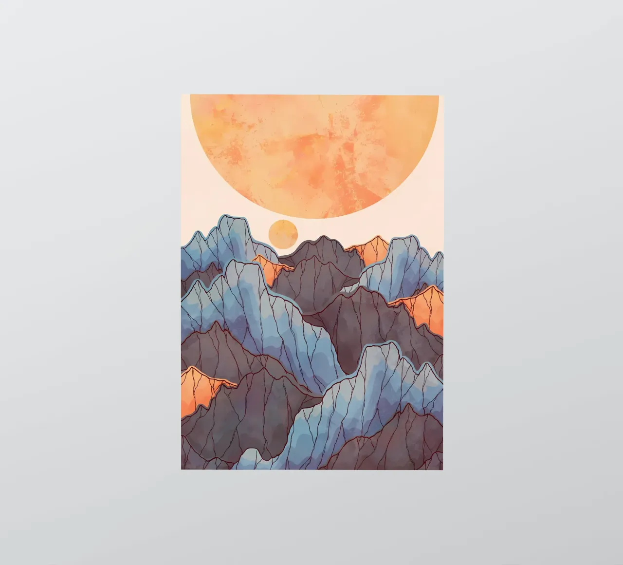 Mountain River sticker by Albert S Jacob