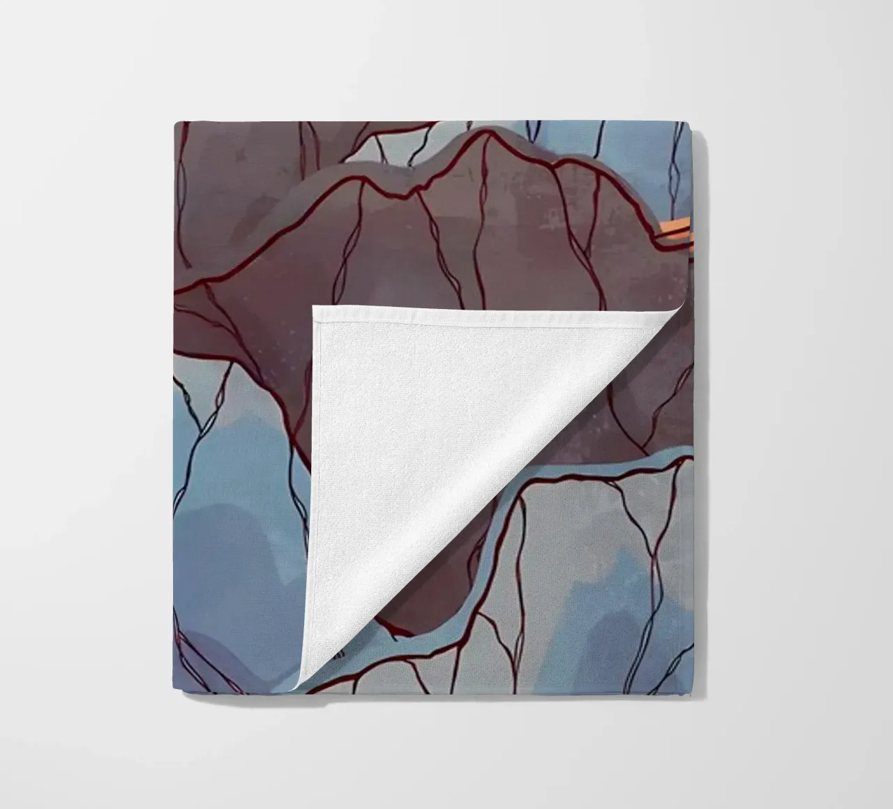 Mountain River beach towel by Albert S Jacob