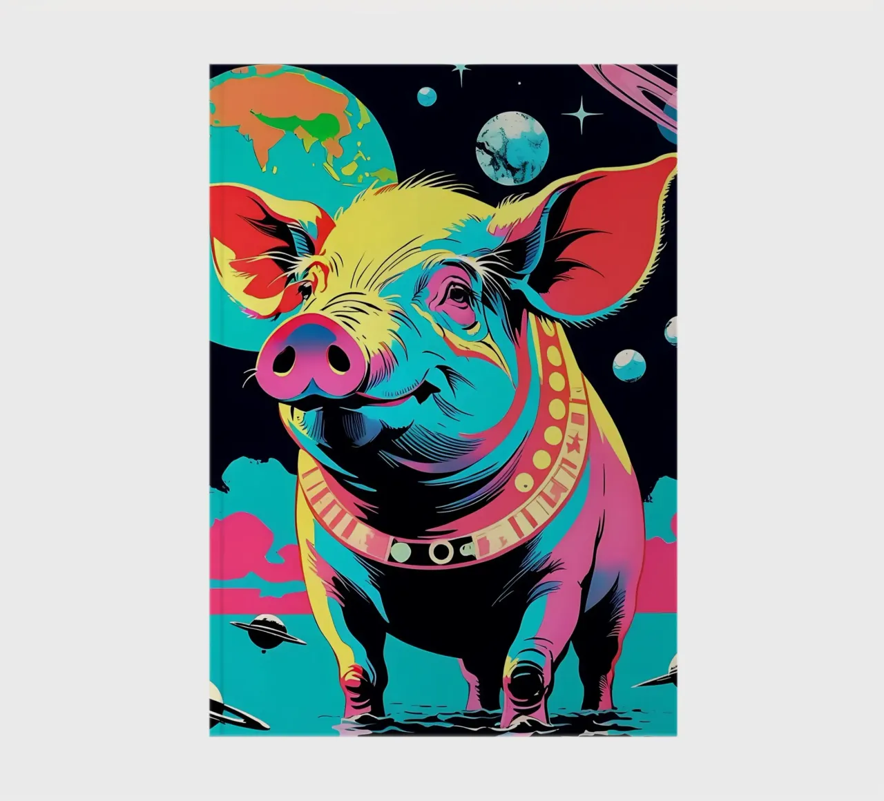 Pig_Style_A_1 notebook by Tierisch bunt by LK