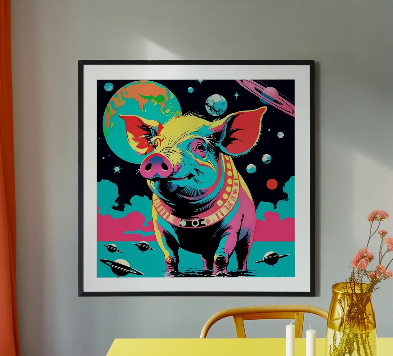 Pig_Style_A_1 hahnemühle de Tierisch bunt by LK