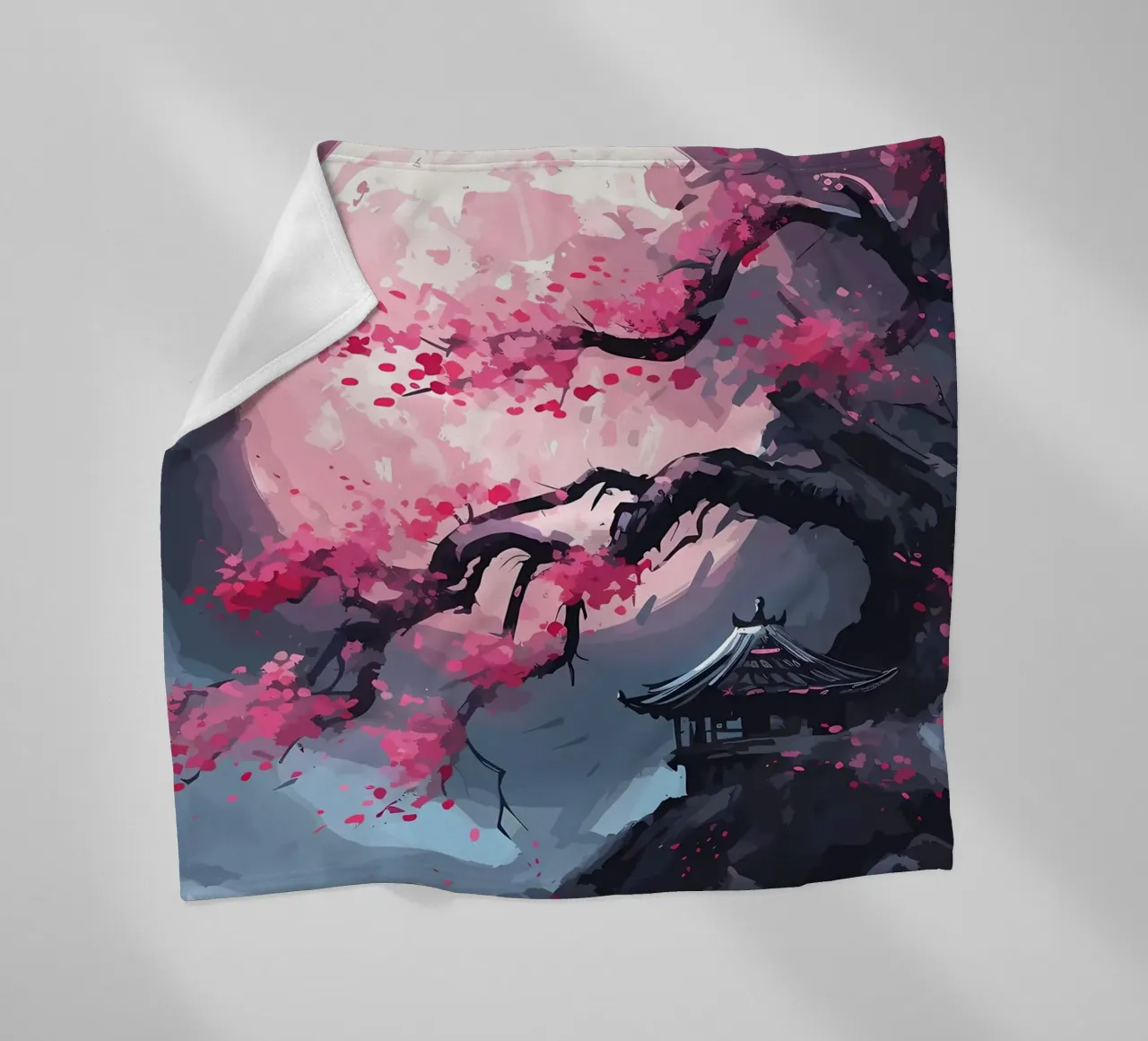Fiori di ciliegio coperta in pile da Rebecca Clark Wyrick