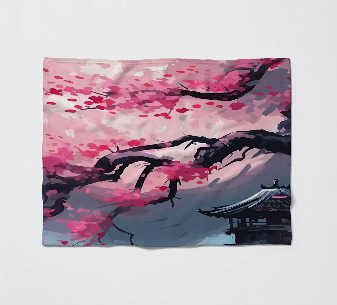 Fiori di ciliegio coperta in pile da Rebecca Clark Wyrick