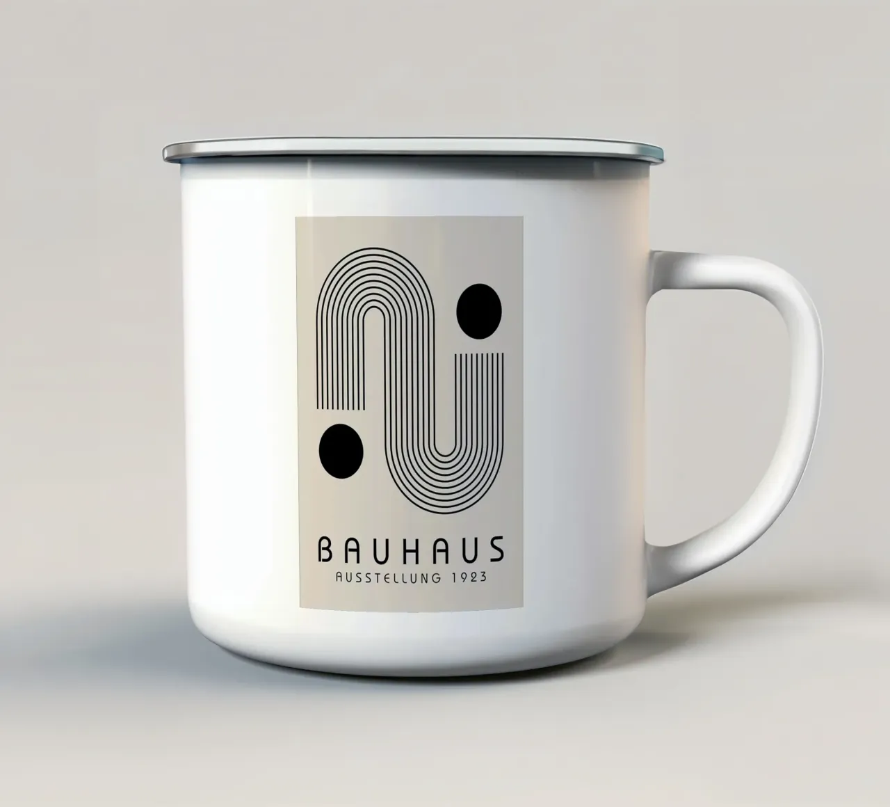 Arte Bauhaus n. 23 tazza in smalto da Birgitpopshop