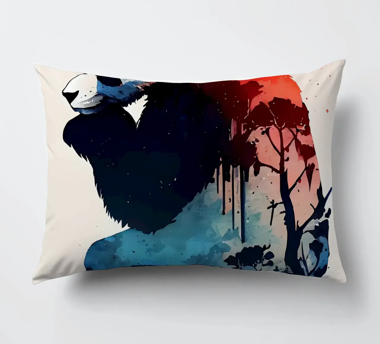 Panda colorato cuscino da James M Coyle