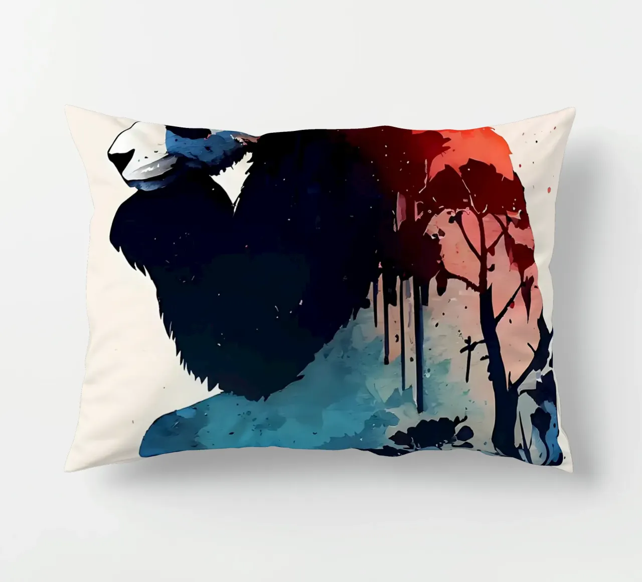 Panda colorato cuscino da James M Coyle