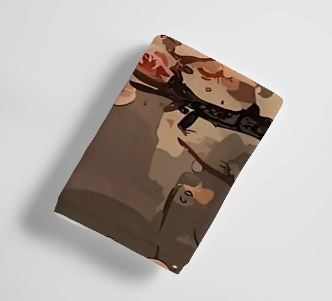 Japanese landscape paintin towel by Rebecca Clark Wyrick