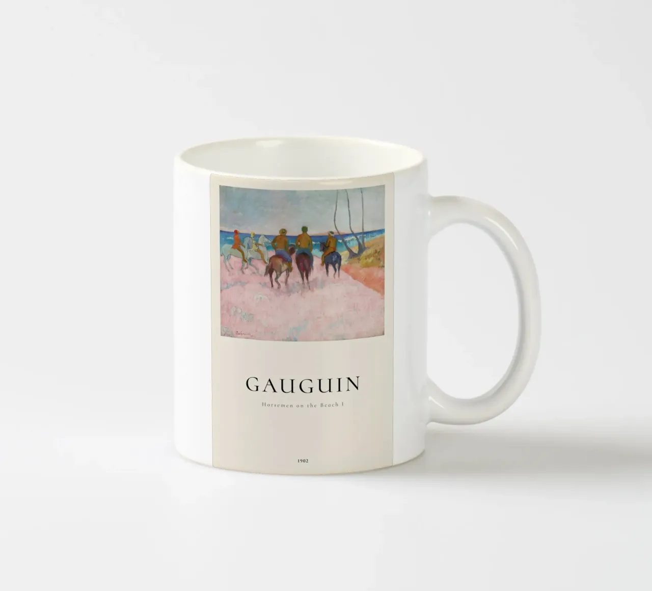 Gauguin - Horsemen on the Beach I Keramik Tasse von ARTOTHEK