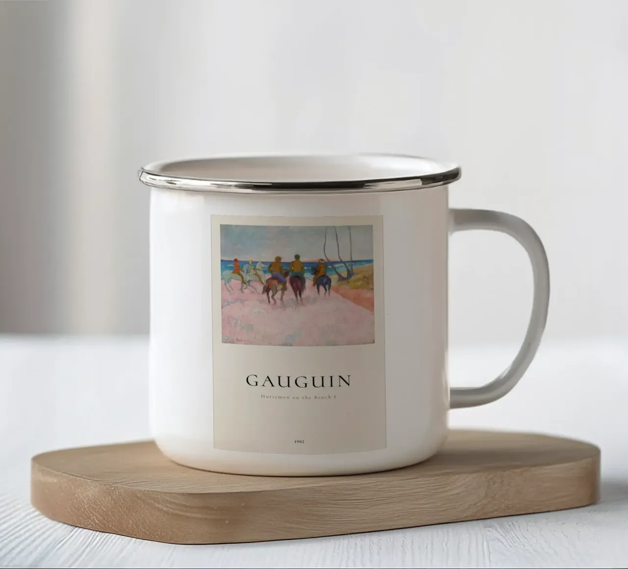 Gauguin - Horsemen on the Beach I tazza in smalto da ARTOTHEK