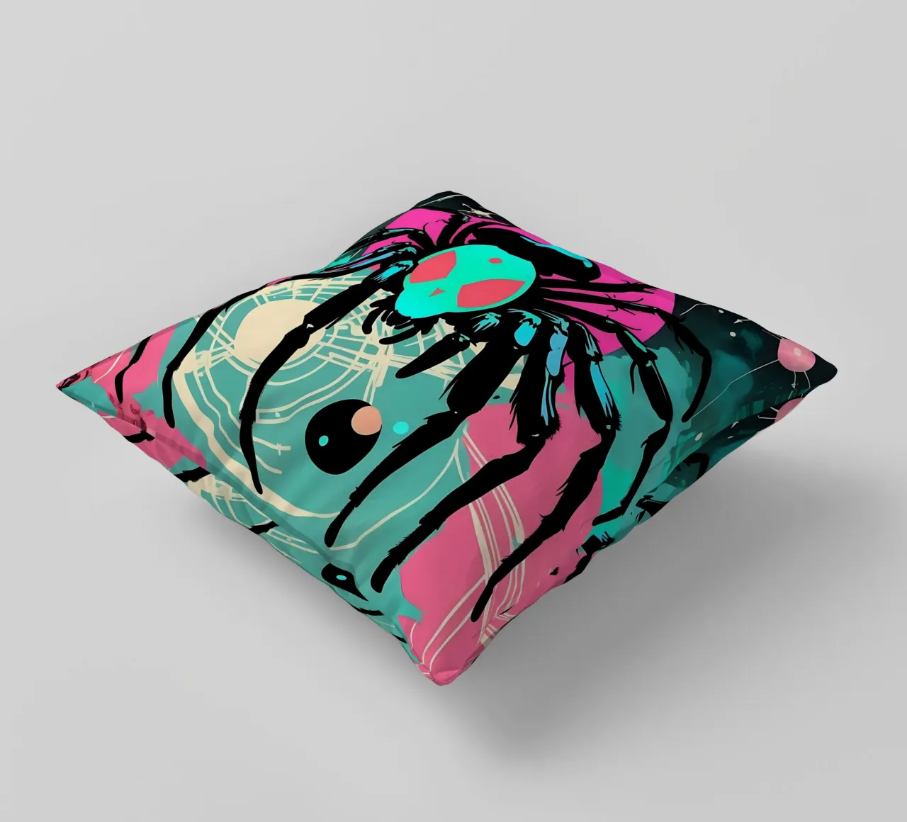 Spider_Style_D_1 cuscino da Tierisch bunt by LK