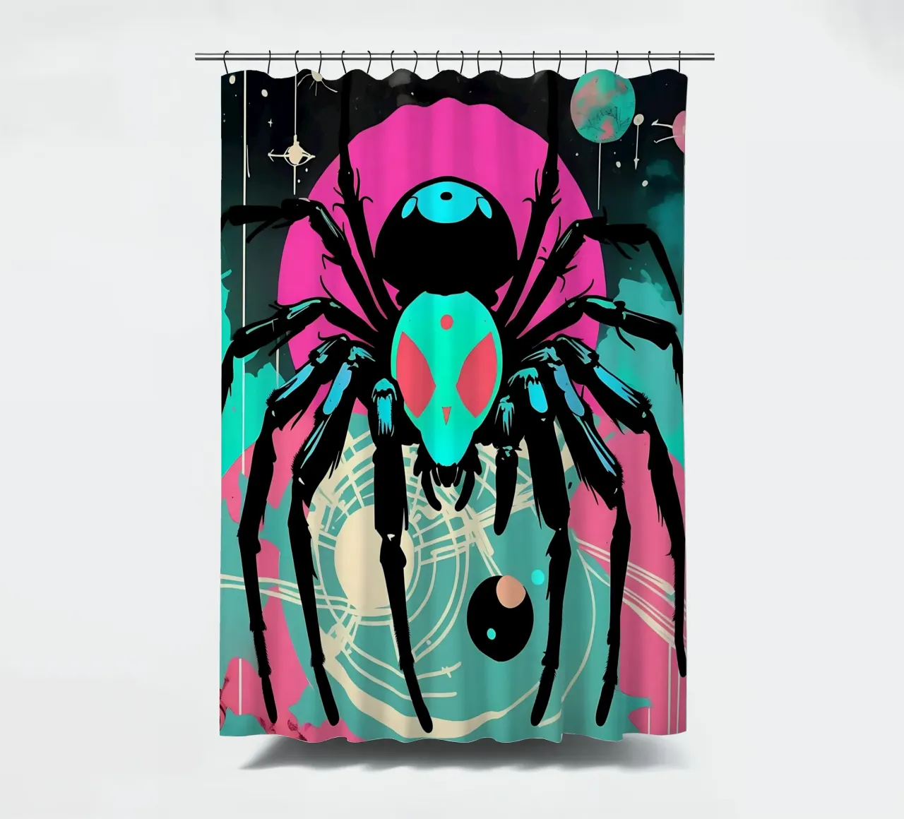Spider_Style_D_1 tenda da doccia da Tierisch bunt by LK