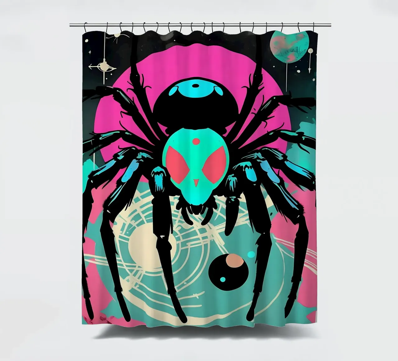 Spider_Style_D_1 tenda da doccia da Tierisch bunt by LK